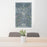 24x36 Rome Georgia Map Print Portrait Orientation in Afternoon Style Behind 2 Chairs Table and Potted Plant