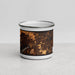 Front View Custom Rome Georgia Map Enamel Mug in Ember