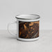 Left View Custom Rome Georgia Map Enamel Mug in Ember