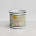 Front View Custom Rome Georgia Map Enamel Mug in Woodblock