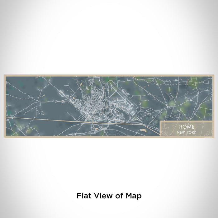 Flat View of Map Custom Rome New York Map Enamel Mug in Afternoon