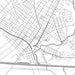 Rome New York Map Print in Classic Style Zoomed In Close Up Showing Details