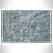 Romeoville Illinois Map Print Landscape Orientation in Afternoon Style With Shaded Background