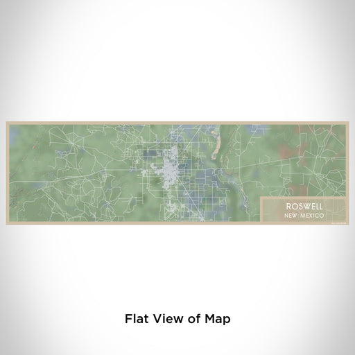 Flat View of Map Custom Roswell New Mexico Map Enamel Mug in Afternoon