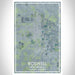 Roswell New Mexico Map Print Portrait Orientation in Afternoon Style With Shaded Background