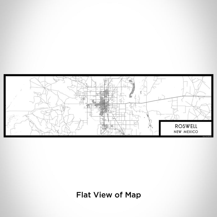 Flat View of Map Custom Roswell New Mexico Map Enamel Mug in Classic