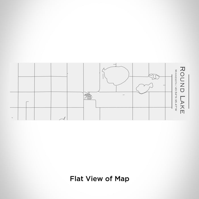 Rendered View of Round Lake Minnesota Map Engraving on 10oz Stainless Steel Insulated Cup with Sliding Lid in White