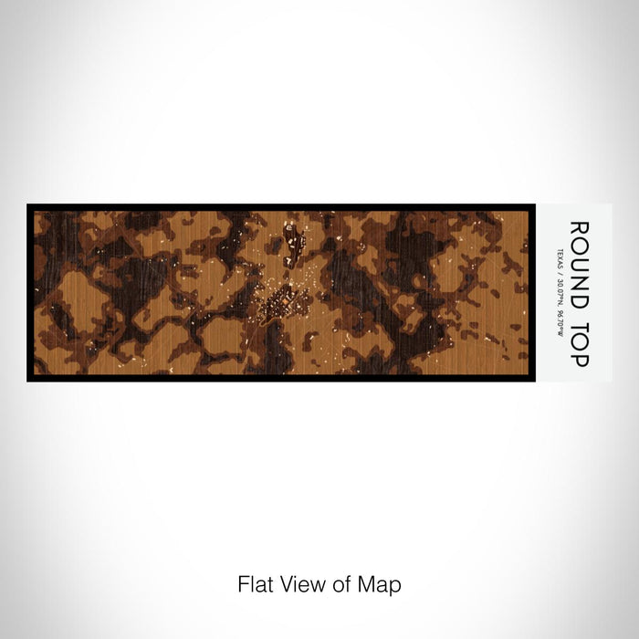 Rendered View of Round Top Texas Map on 10oz Stainless Steel Insulated Cup in Ember with Sliding Lid