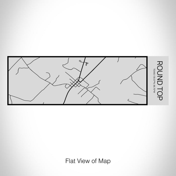 Rendered View of Round Top Texas Map on 10oz Stainless Steel Insulated Cup with Sipping Lid
