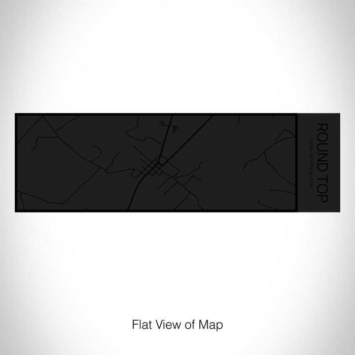 Rendered View of Round Top Texas Map on 10oz Stainless Steel Insulated Cup in Matte Black with Sliding Lid