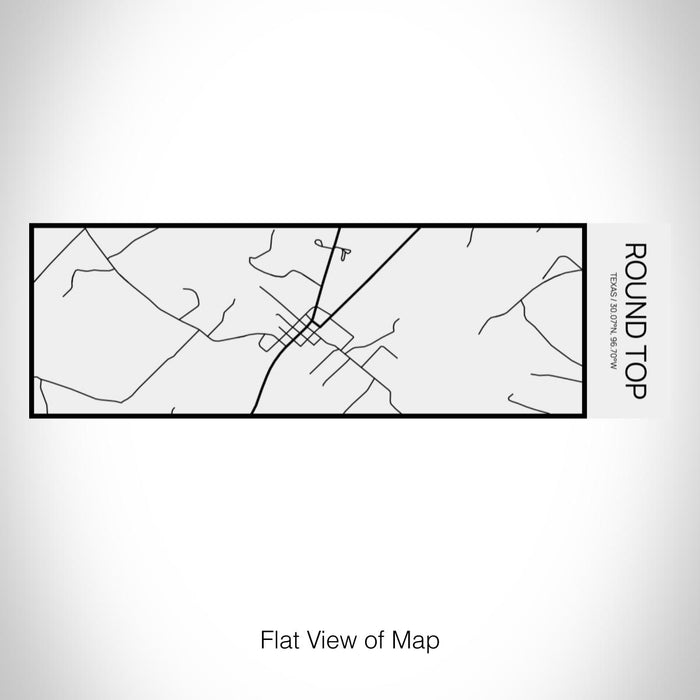 Rendered View of Round Top Texas Map on 10oz Stainless Steel Insulated Cup in Matte White with Sliding Lid