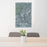 24x36 Royse City Texas Map Print Portrait Orientation in Afternoon Style Behind 2 Chairs Table and Potted Plant