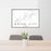 24x36 Royse City Texas Map Print Lanscape Orientation in Classic Style Behind 2 Chairs Table and Potted Plant
