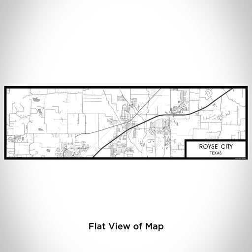 Flat View of Map Custom Royse City Texas Map Enamel Mug in Classic