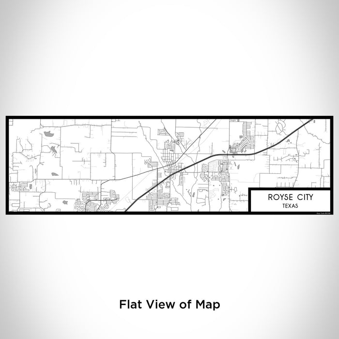 Flat View of Map Custom Royse City Texas Map Enamel Mug in Classic