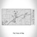 Rendered View of Royse City Texas Map Engraving on 17oz Stainless Steel Insulated Cola Bottle