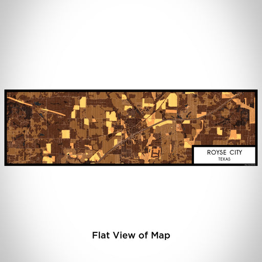 Flat View of Map Custom Royse City Texas Map Enamel Mug in Ember