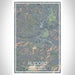 Ruidoso New Mexico Map Print Portrait Orientation in Afternoon Style With Shaded Background
