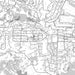 Ruidoso New Mexico Map Print in Classic Style Zoomed In Close Up Showing Details