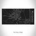 Rendered View of Ruidoso New Mexico Map on 17oz Stainless Steel Insulated Cola Bottle in Black