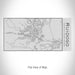 Rendered View of Ruidoso New Mexico Map on 17oz Stainless Steel Insulated Cola Bottle