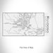 Rendered View of Ruidoso New Mexico Map on 17oz Stainless Steel Insulated Cola Bottle in White