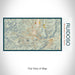 Rendered View of Ruidoso New Mexico Map on 17oz Stainless Steel Insulated Bottle with printed woodblock style map