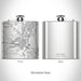 Rendered View of Ruidoso New Mexico Map on 6oz Stainless Steel Flask