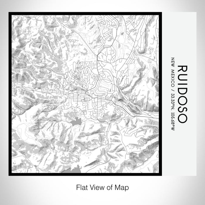 Ruidodo Map Ruidoso - New Mexico Map Tumbler in Classic — JACE Maps
