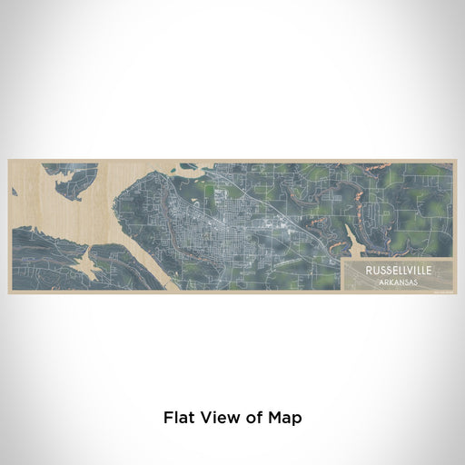 Flat View of Map Custom Russellville Arkansas Map Enamel Mug in Afternoon