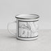 Left View Custom Rutland Vermont Map Enamel Mug in Classic