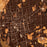 Rutland Vermont Map Print in Ember Style Zoomed In Close Up Showing Details