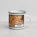 Right View Custom Rutland Vermont Map Enamel Mug in Ember