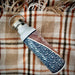 20oz Stainless Steel Insulated Bottle with Bamboo Top with woodblock Style Map