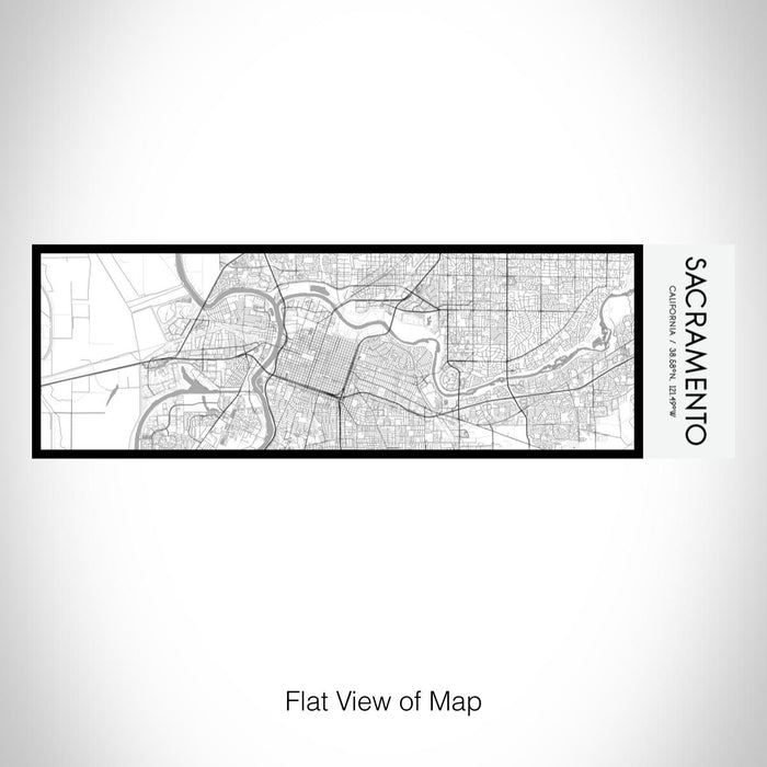 Rendered View of Sacramento California Map on 10oz Stainless Steel Insulated Cup in Classic with Sliding Lid