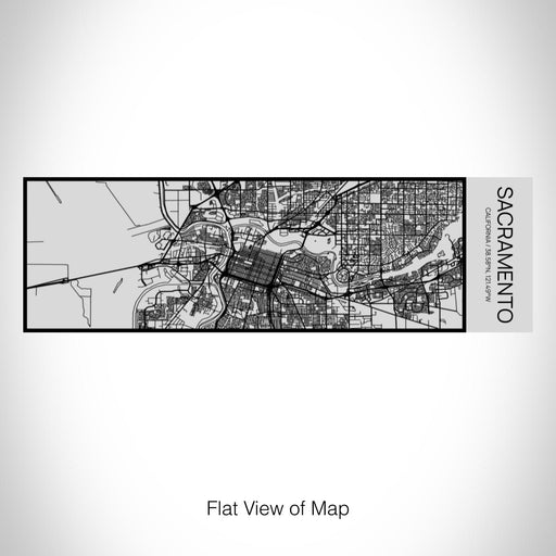 Rendered View of Sacramento California Map on 10oz Stainless Steel Insulated Cup with Sipping Lid