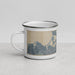 Left View Custom Sag Harbor New York Map Enamel Mug in Afternoon
