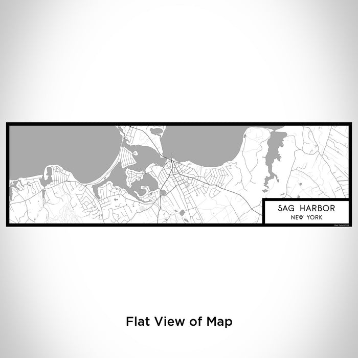 Flat View of Map Custom Sag Harbor New York Map Enamel Mug in Classic
