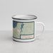 Right View Custom Sag Harbor New York Map Enamel Mug in Woodblock