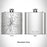 Rendered View of Saint Peter Minnesota Map Engraving on 6oz Stainless Steel Flask
