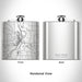 Rendered View of Saint Peter Minnesota Map Engraving on 6oz Stainless Steel Flask