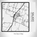 Rendered View of Salado Texas Map on 17oz Stainless Steel Insulated Tumbler in Matte White with Tactile Lines