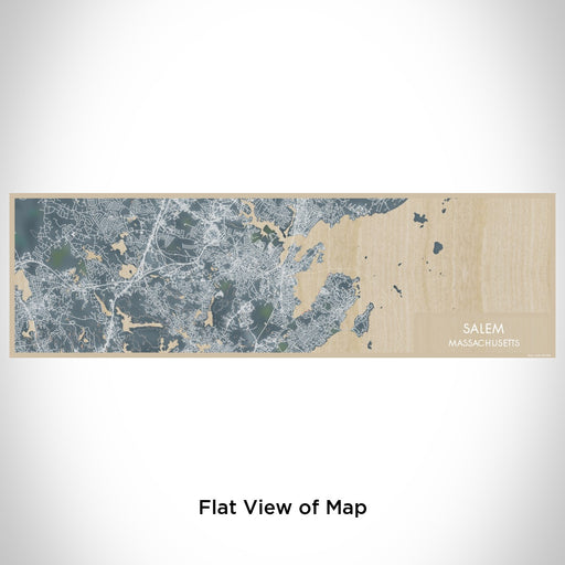 Flat View of Map Custom Salem Massachusetts Map Enamel Mug in Afternoon