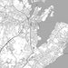 Salem Massachusetts Map Print in Classic Style Zoomed In Close Up Showing Details