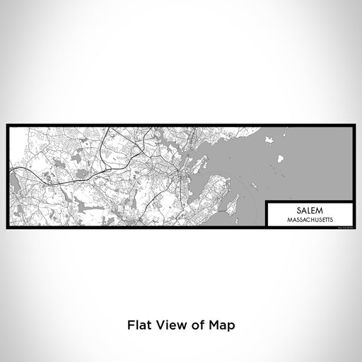 Flat View of Map Custom Salem Massachusetts Map Enamel Mug in Classic