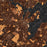 Salem Massachusetts Map Print in Ember Style Zoomed In Close Up Showing Details
