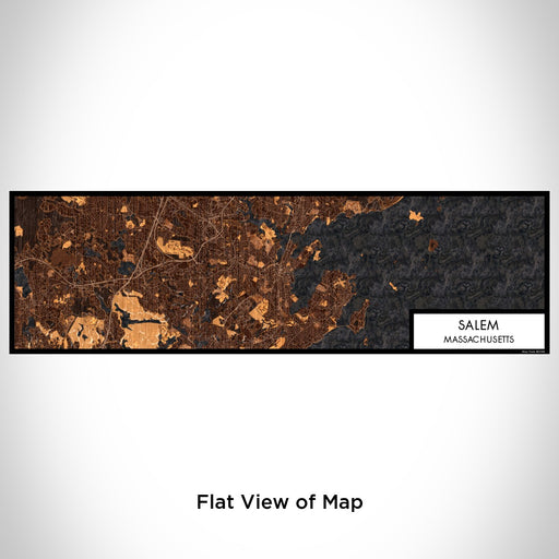 Flat View of Map Custom Salem Massachusetts Map Enamel Mug in Ember