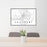 24x36 Salisbury Maryland Map Print Lanscape Orientation in Classic Style Behind 2 Chairs Table and Potted Plant