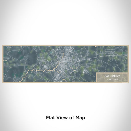 Flat View of Map Custom Salisbury Maryland Map Enamel Mug in Afternoon