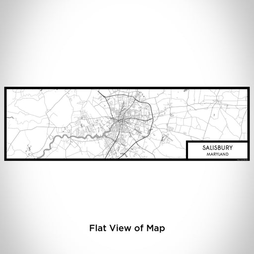 Flat View of Map Custom Salisbury Maryland Map Enamel Mug in Classic